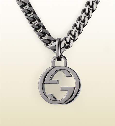 gucci sterling silver interlocking g necklace|Gucci interlocking g heart necklace.